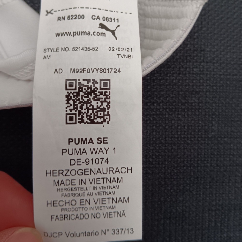 Puma Mid Impact 4Keeps Sports Bra White Black XS 521435 52 NWT X Small Workout - Picture 14 of 16